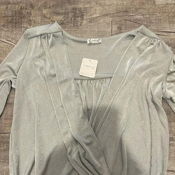 NWT!! Free People - Turnt Crossover Bodysuit - Grey - Size Small & X Small - Picture 5 of 8